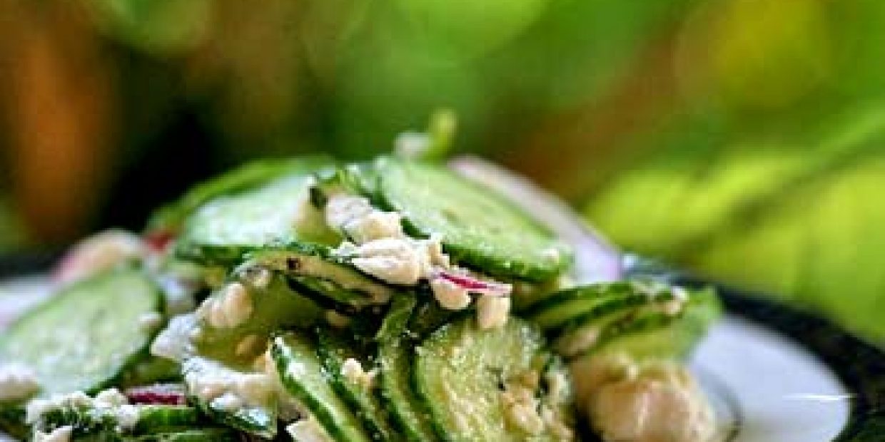 Persian Cucumber Salad with Mint and Feta